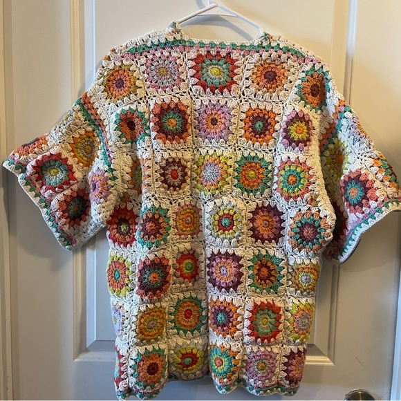 Alemais Cotton Crochet Oversized Top size 8 women’s - Picture 8 of 13